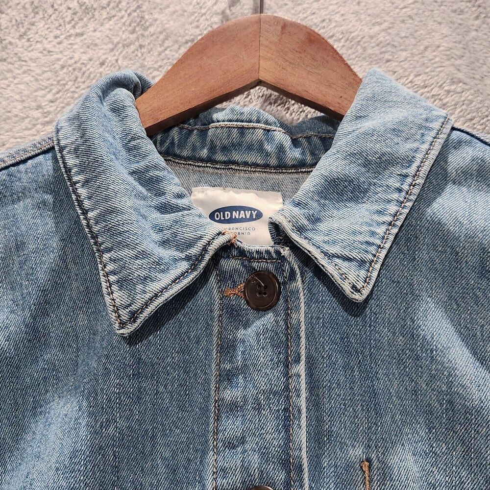 Old Navy Light Blue Denim Jacket Blazer - Picture 2 of 10